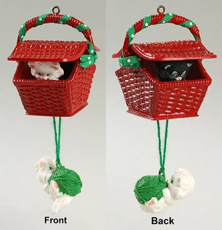 Hallmark 1988 Hallmark Christmas Ornaments Peek-A-Boo Kitties - Boxed