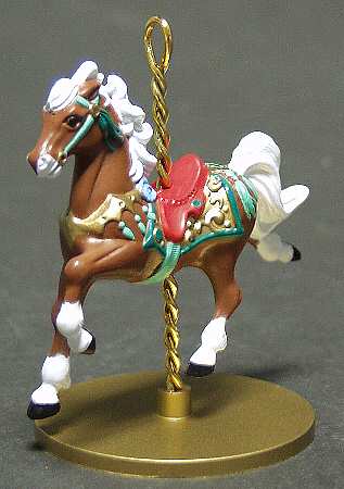 Hallmark 1989 Hallmark Christmas Ornaments Star-Carousel Horse - Boxed