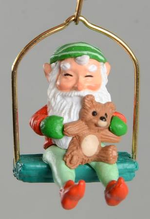 Hallmark 1989 Hallmark Christmas Ornaments Sharing A Ride - Boxed