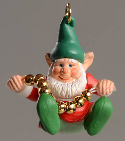 Hallmark 1990 Hallmark Christmas Ornaments Stringing Along - Boxed