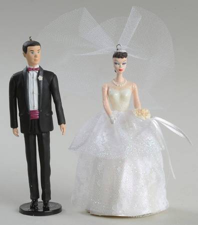 Hallmark Barbie-Nostalgic Series Wedding Day-Ken & Barbie Complement - No Box