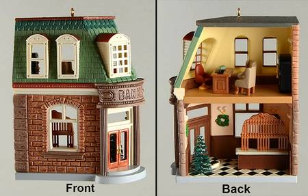 Hallmark Nostalgic Houses & Shops 2006-Corner Bank - Boxed