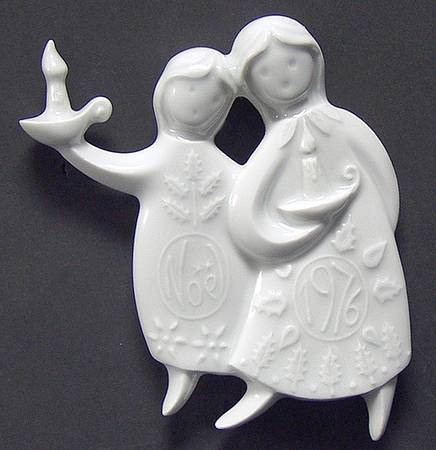 Haviland Christmas Ornament-Haviland Sleeping Angel - Boxed