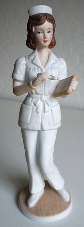 Lefton Lefton Figurines Nurse With Chart - Boxed