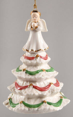 Lenox Lenox Christmas Ornament Christmas Tree Angel Bell - With Box