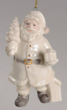 Lenox Lenox Christmas Ornament Santa W/ Tree Ornament - Boxed