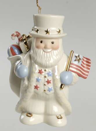 Lenox Lenox Christmas Ornament All American Santa - With Box
