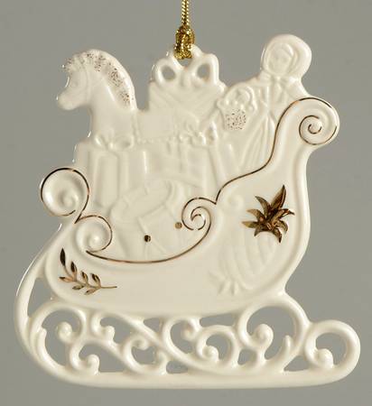 Lenox Lenox Christmas Ornament Wonderful Winter Sleigh - With Box