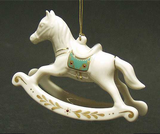 Lenox Christmas Keepsake Rocking Horse - Boxed