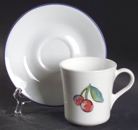 Corning Fruit Basket (Corelle) Mug/Cup & Saucer Set