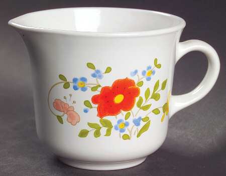 Corelle Wildflower pattern creamer, $19.99