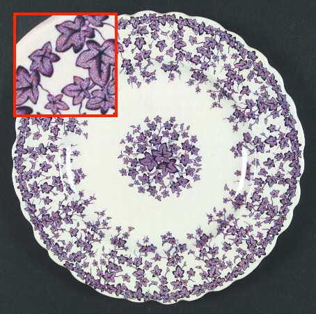 Early English Ivy Purple by Crown Ducal