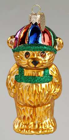Hallmark Crayola Crayons Backpack Bear-Blown Glass - Boxed