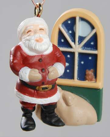 Hallmark 1997 Hallmark Christmas Ornaments Jolly Old Santa-Miniature - Boxed