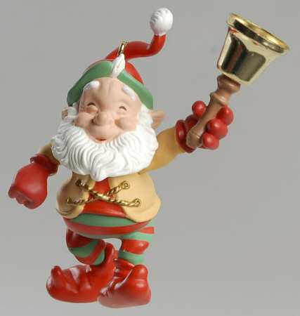 Hallmark 2000 Hallmark Christmas Ornaments Bell Bearing Elf - Boxed