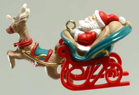 Hallmark 2000 Hallmark Christmas Ornaments Santa's Journey Begins - Boxed