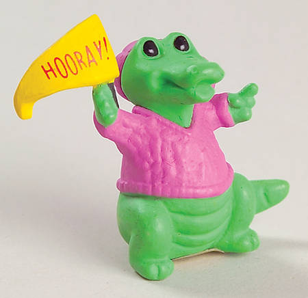 Hallmark Merry Miniatures 1990 Alligator With Banner - Boxed