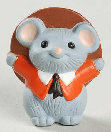 Hallmark Merry Miniatures 1990 Pilgrim Mouse - No Box