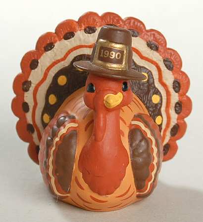 Hallmark Merry Miniatures 1990 Thankful Turkey - With Box