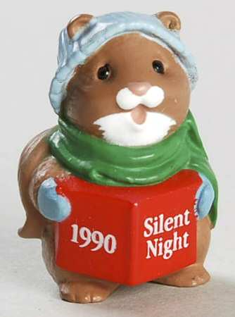 Hallmark Merry Miniatures 1990 Squirrel Caroler - No Box
