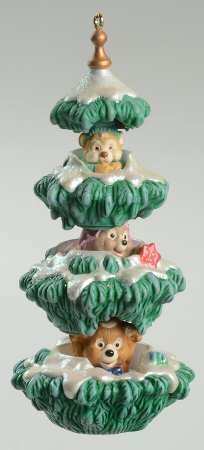 Hallmark 1998 Hallmark Christmas Ornaments Peekaboo Bears - Boxed