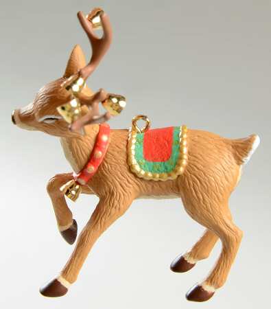 Hallmark Collectors Club Ornament Ringing Reindeer - No Box