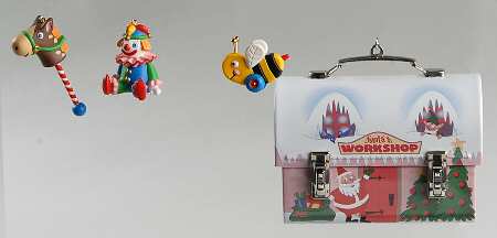 Hallmark Collectors Club Ornament Santa's Workshop Lunchbox - No Box