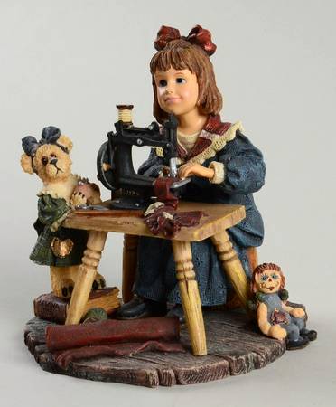 Boyds Bears Dollstone Collection Barbara Ann With Jodi And Annie-Stiched - Boxed