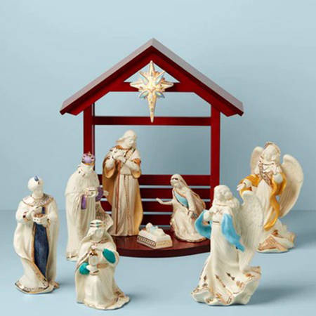 Lenox First Blessing-Nativity 10 Piece Boxed Starter Set -