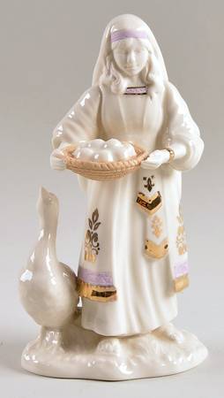 Lenox First Blessing-Nativity Goose & Girl - With Box