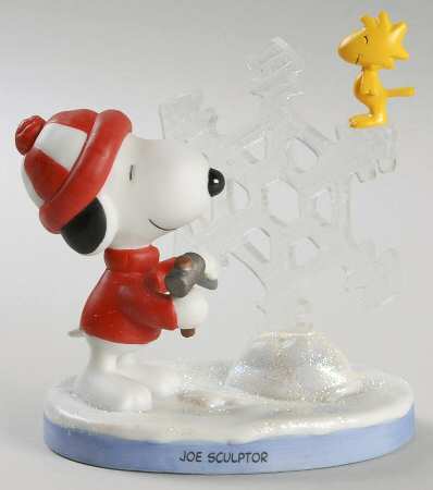 Hallmark Peanuts Gallery Joe Sculptor - Boxed