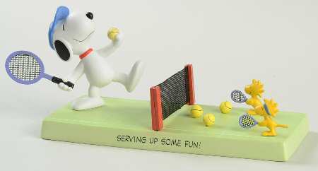 Hallmark Peanuts Gallery The Tennis Match - Boxed
