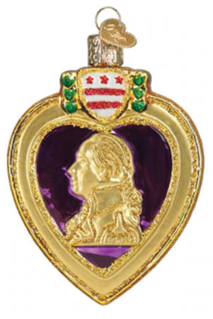 Old World Christmas (Newer) Old World Christmas Purple Heart - No Box