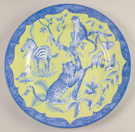 African Inspirations Blue and Green by Lynn Chase