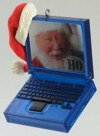 Hallmark 2001 Hallmark Christmas Ornaments Laptop Santa - Boxed