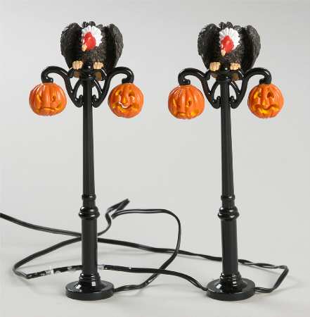 Department 56 Snow Village Halloween Gothic Street Lamp - Boxed