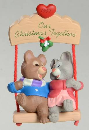 Hallmark 1999 Hallmark Christmas Ornaments Our Christmas Together-Swing - Boxed