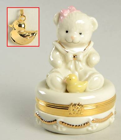 Lenox Treasure Boxes Sailor Girl Teddy Bear - Boxed