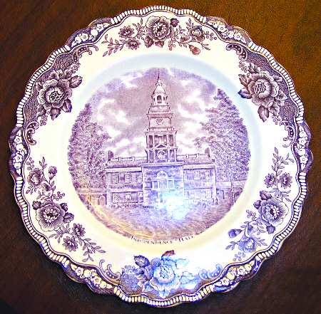 Historical American Scenes Purple by Crown Ducal