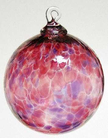 Glass Eye Studio Classic Ball Ornaments Purple Mosaic - No Box