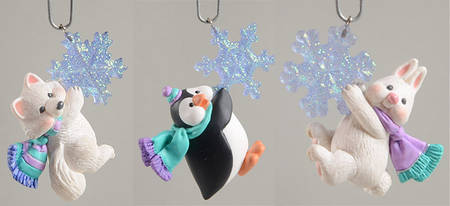 Hallmark 2002 Hallmark Christmas Ornaments Woodland Frolic (Set Of 3) - No Box