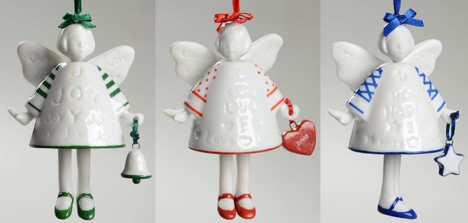 Hallmark 2002 Hallmark Christmas Ornaments Hope, Joy, And Love - No Box