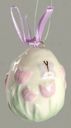 Lenox Easter Ornament Tree Egg With Tulips - No Box