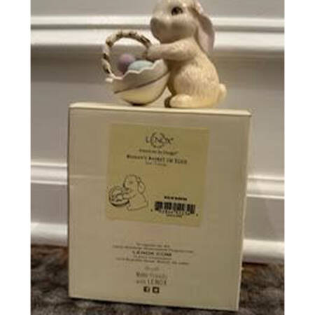 Lenox Easter Figurines Bunny's Basket Of Eggs - Boxed