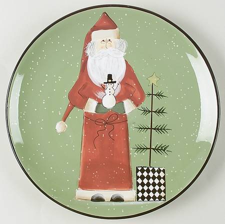 Folk Santa (Sage Background) by Certified International