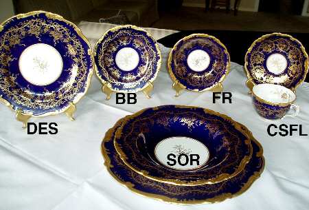 King's Plate Blue by Coalport