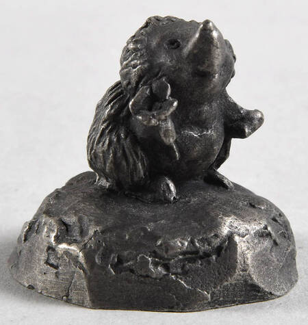 Hallmark Little Gallery Pewter Figurines Just For You (Baby Hedgehog) - No Box