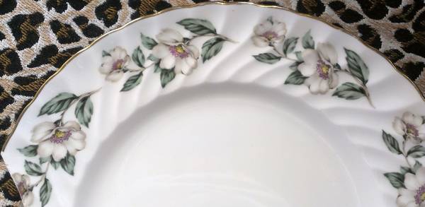 Pear Blossom (Scalloped) by Crown Staffordshire