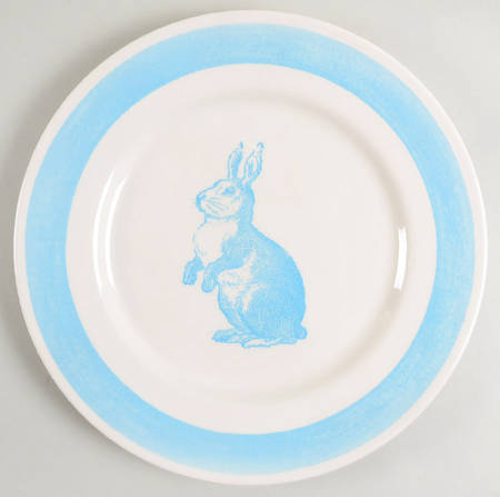 Rabbit Sketch Blue by Carly Dodsley