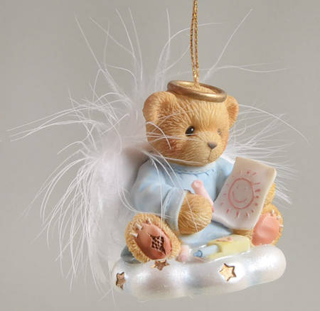 Bradford Editions Cherished Teddies Angels Ornaments You Brighten My Day - No Box